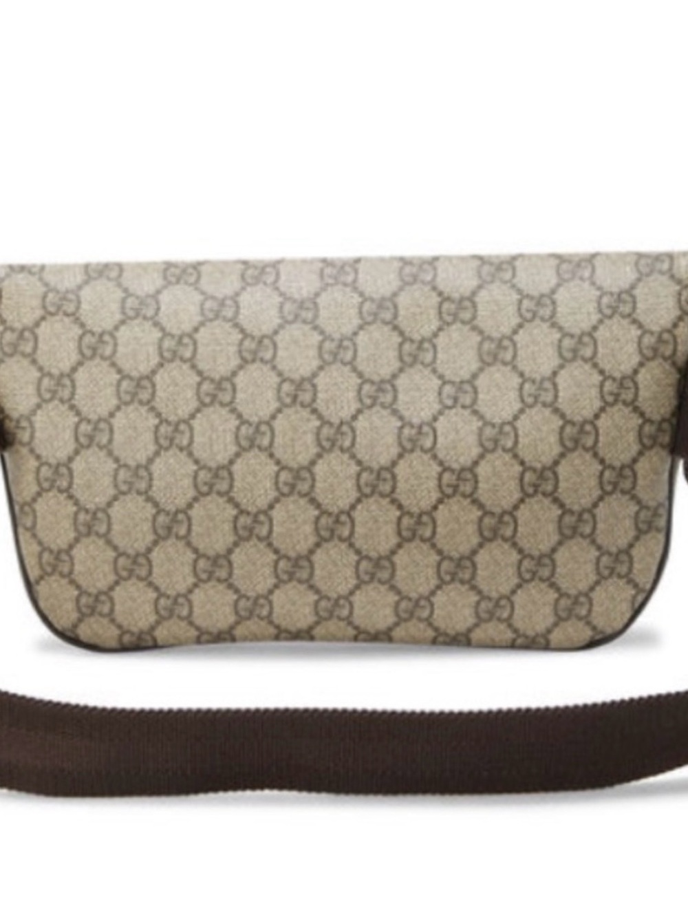 Authentic Gucci GG Supreme Belt bum Bag waist pouch brown tan coated canvas EUC - Picture 14 of 14